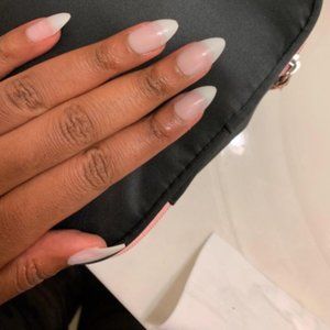 NIB KISS Salon Acrylic Natural Glue-On Nails